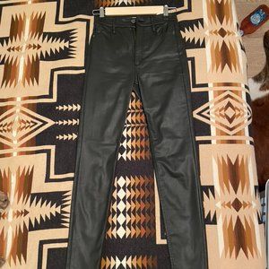 Dynamite Faux Leather jeans, size 25